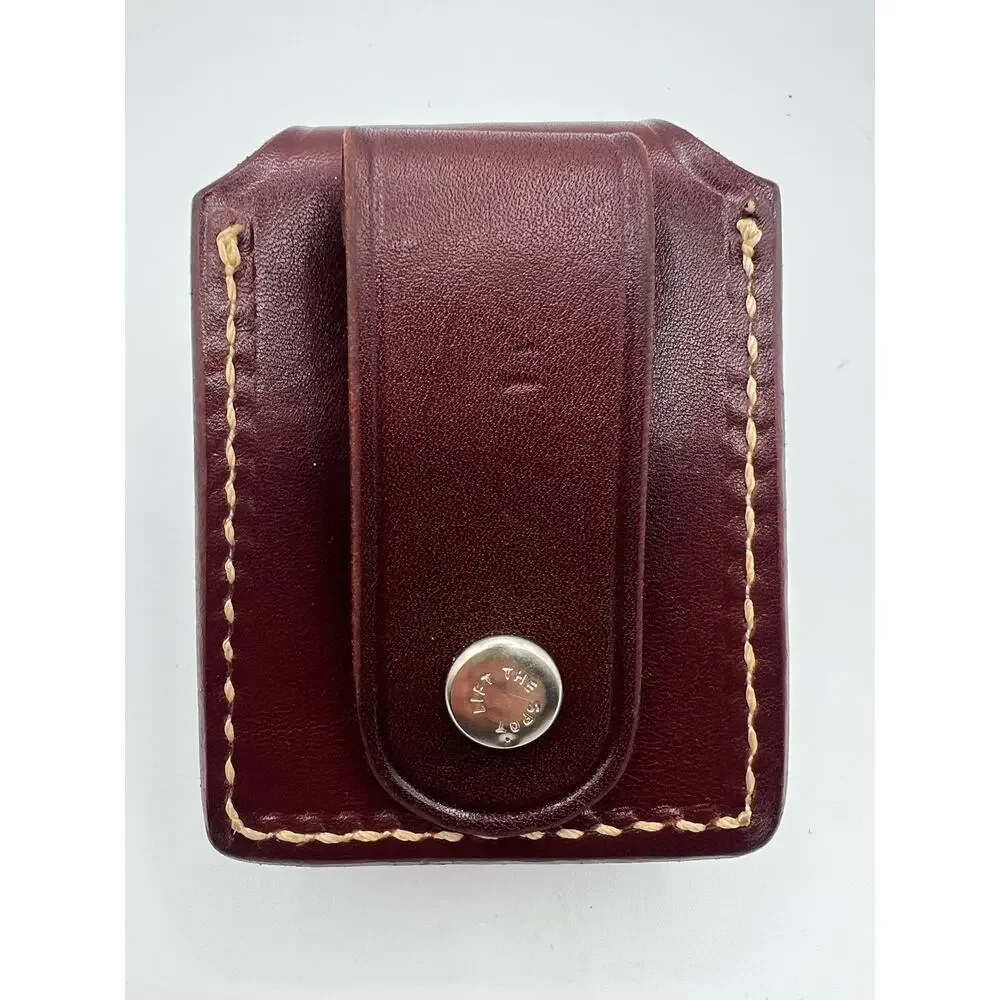 Vintage Leather Optik Magnifying‎ Glass Holder Fitted To Your Belt
